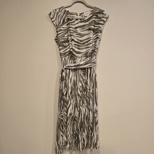 Elegant Zebra Print Dress